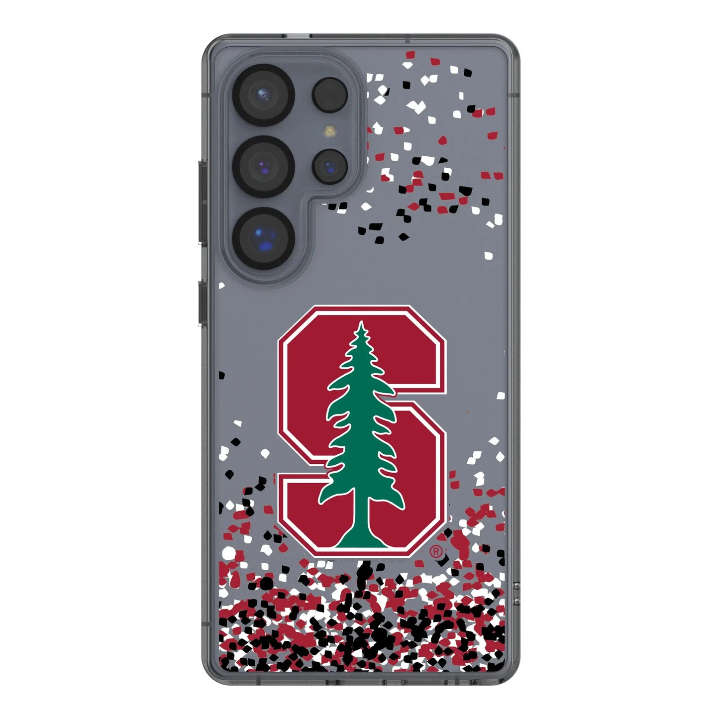 Stanford University Cardinal Confetti Clear Phone Case for Samsung Galaxy