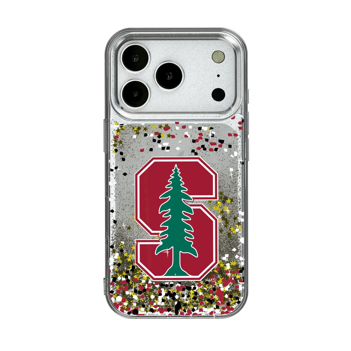 Stanford University Cardinal Confetti Glitter Phone Case for Apple iPhone