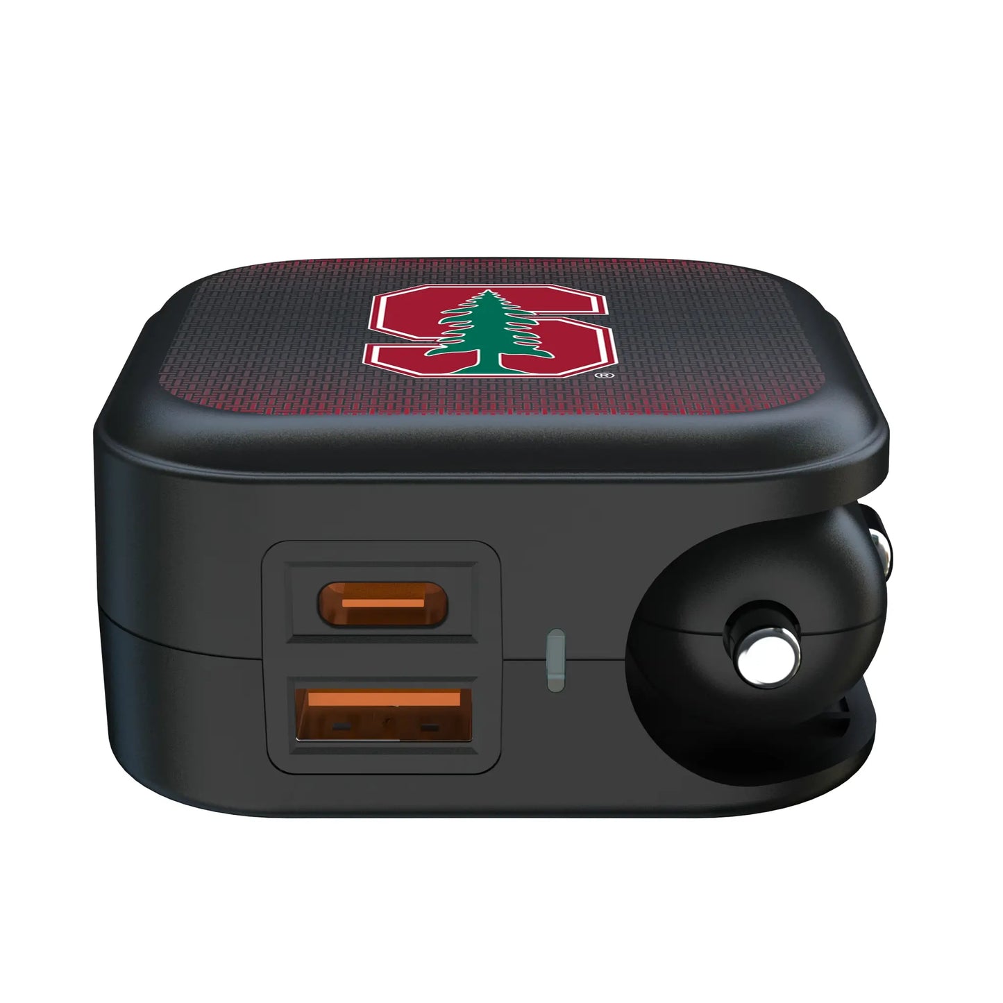 Stanford University Cardinal Linen 2 in 1 USB A/C Charger