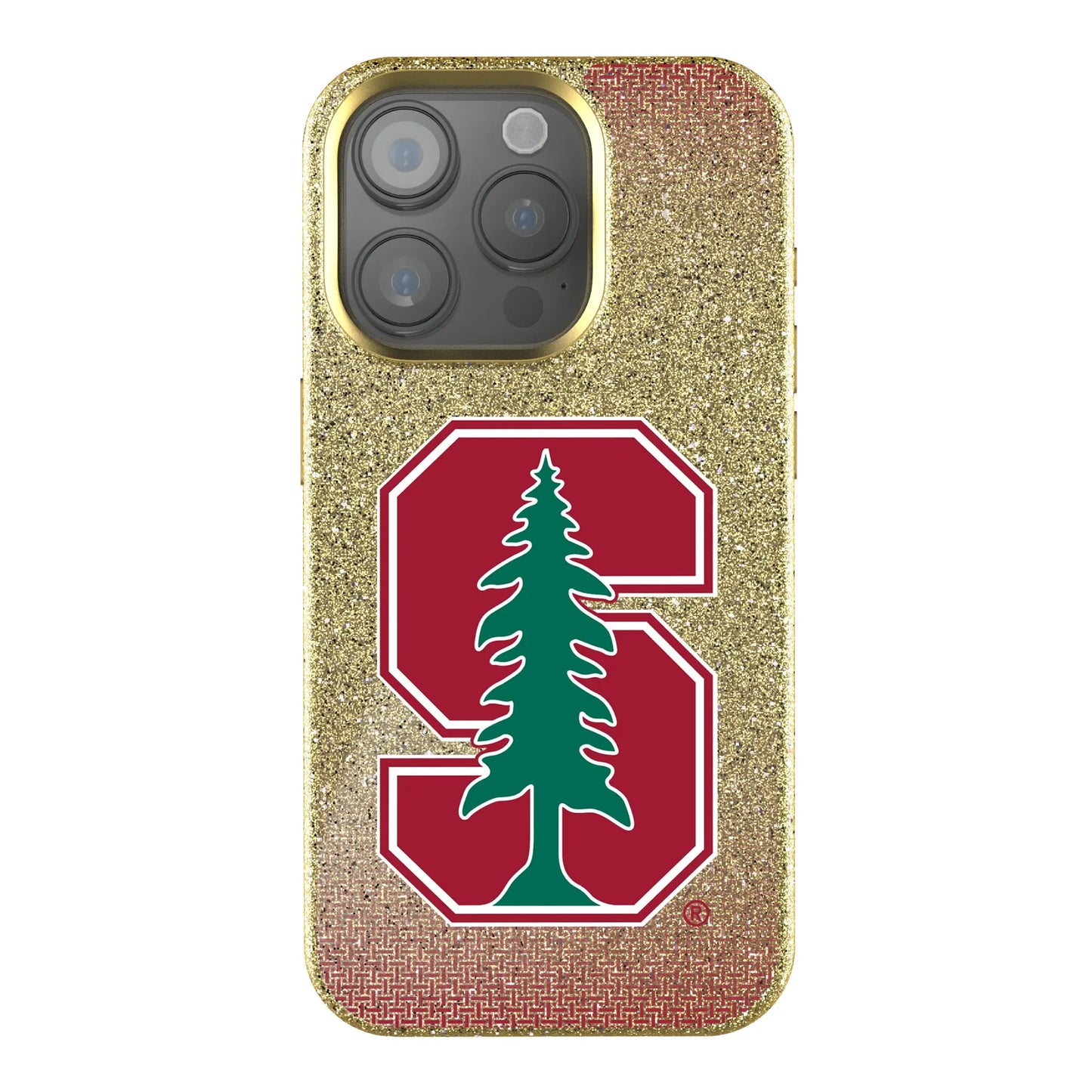Stanford University Cardinal Linen Bling Phone Case for Apple iPhone
