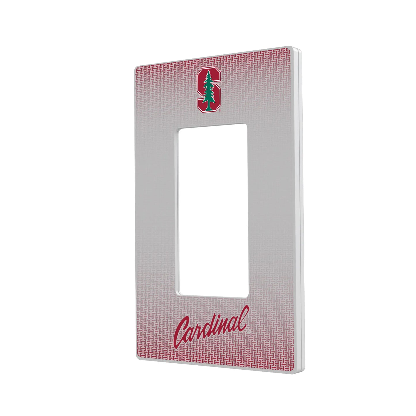 Stanford University Cardinal Linen Hidden-Screw Light Switch Plate