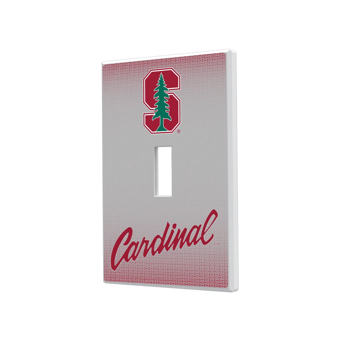 Stanford University Cardinal Linen Hidden-Screw Light Switch Plate