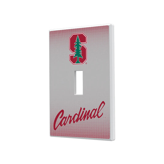 Stanford University Cardinal Linen Hidden-Screw Light Switch Plate