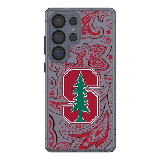 Stanford University Cardinal Paisley Clear Phone Case for Samsung Galaxy