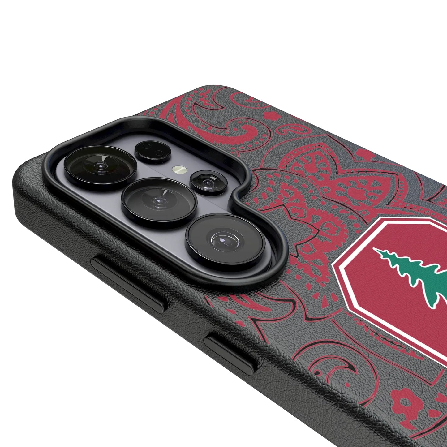 Stanford University Cardinal Paisley MagSafe Compatible Phone Case for Samsung Galaxy