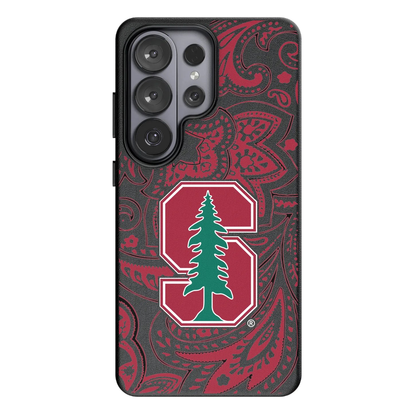 Stanford University Cardinal Paisley MagSafe Compatible Phone Case for Samsung Galaxy