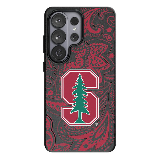 Stanford University Cardinal Paisley MagSafe Compatible Phone Case for Samsung Galaxy