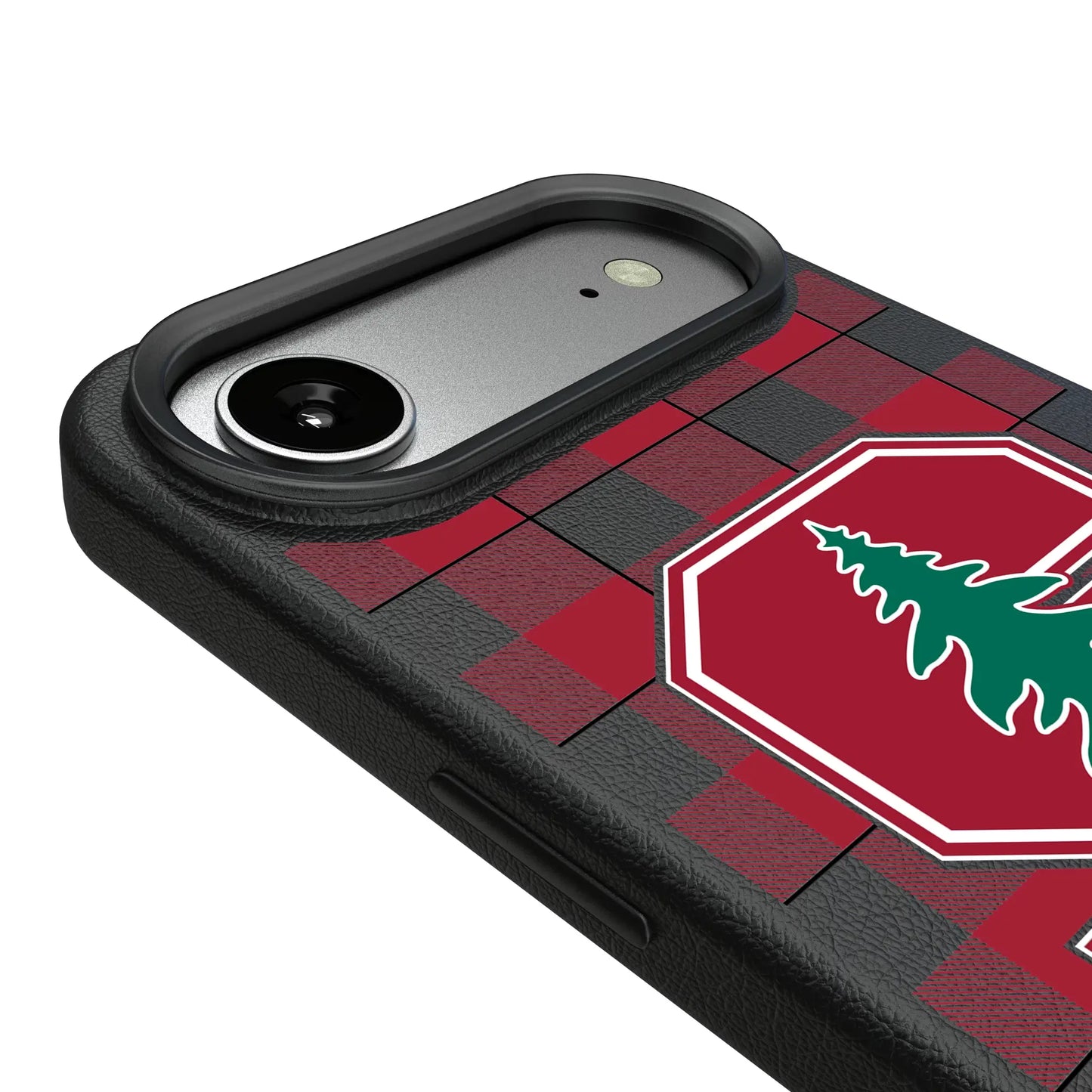 Stanford University Cardinal Plaid MagSafe Compatible Phone Case for Apple iPhone