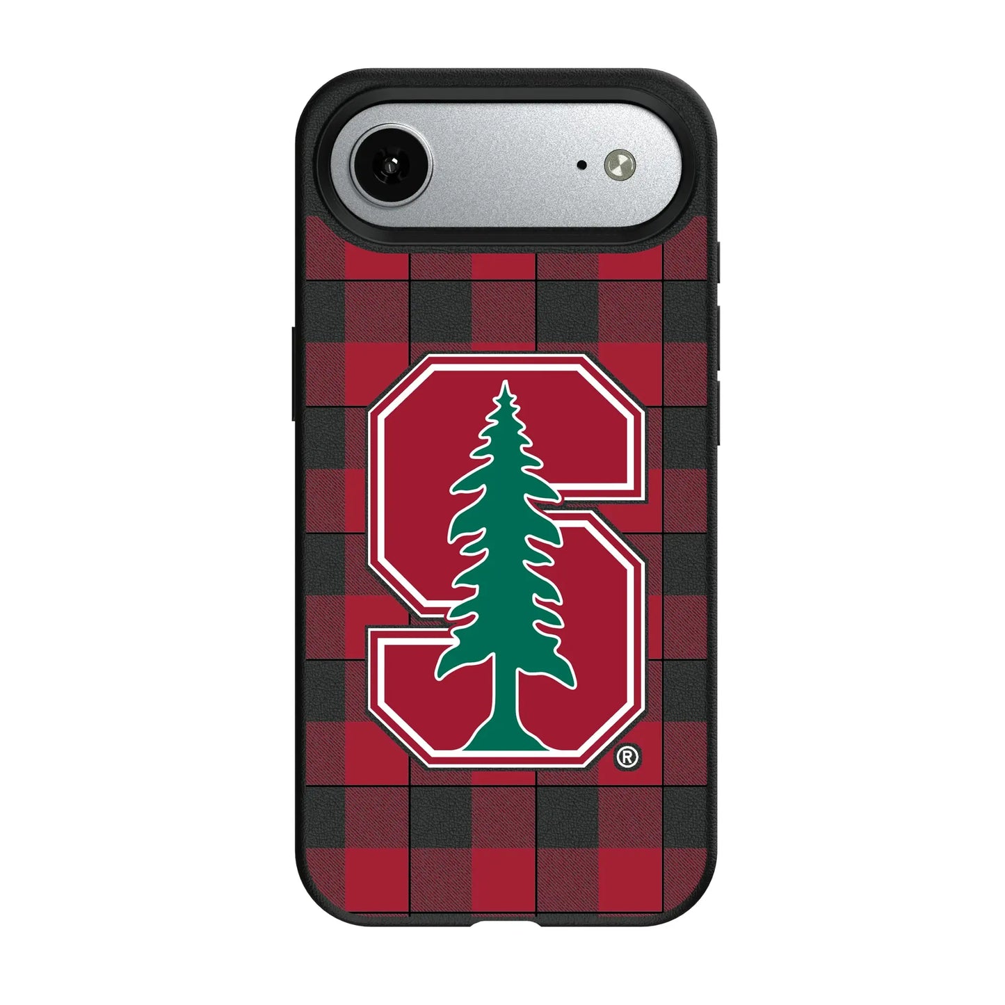 Stanford University Cardinal Plaid MagSafe Compatible Phone Case for Apple iPhone