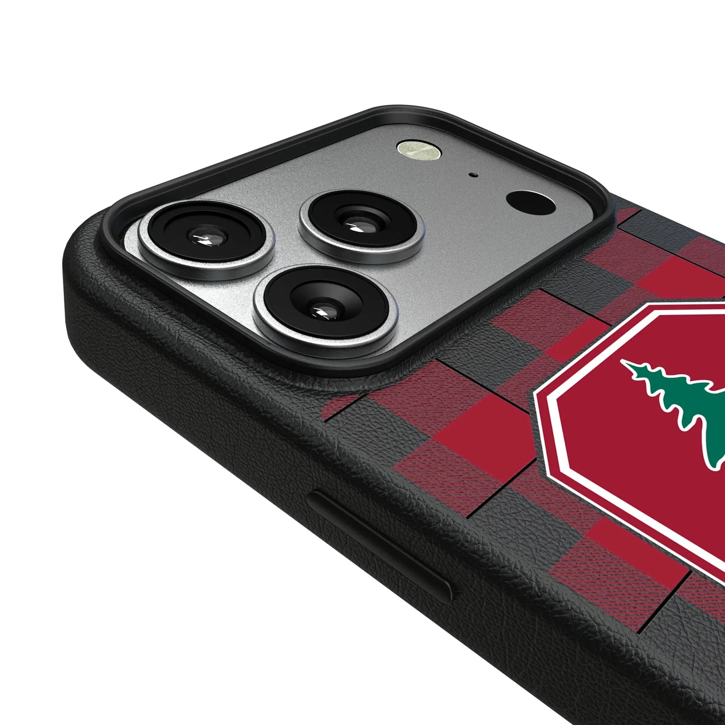 Stanford University Cardinal Plaid MagSafe Compatible Phone Case for Apple iPhone