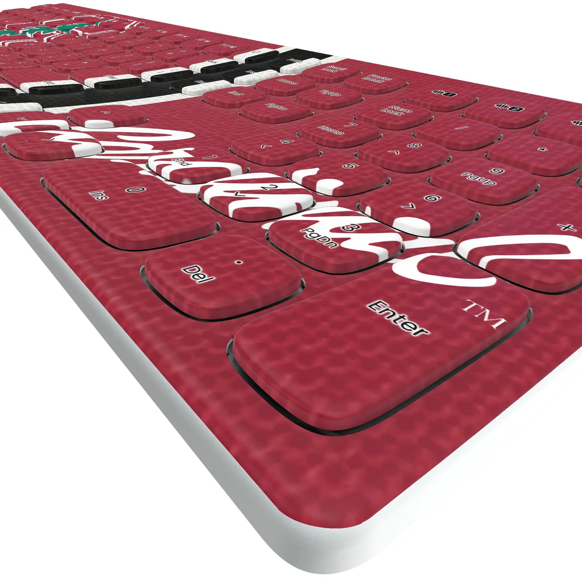 Stanford University Cardinal Stripe Curved Wireless Keyboard
