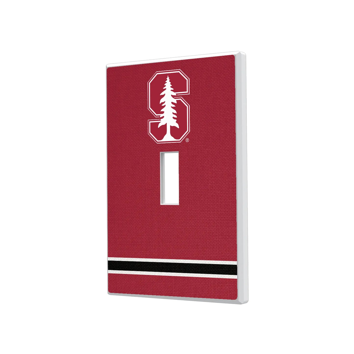 Stanford University Cardinal Stripe Hidden-Screw Light Switch Plate