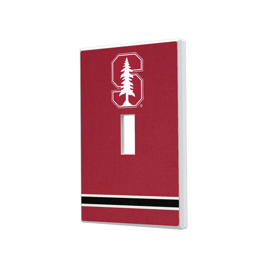 Stanford University Cardinal Stripe Hidden-Screw Light Switch Plate