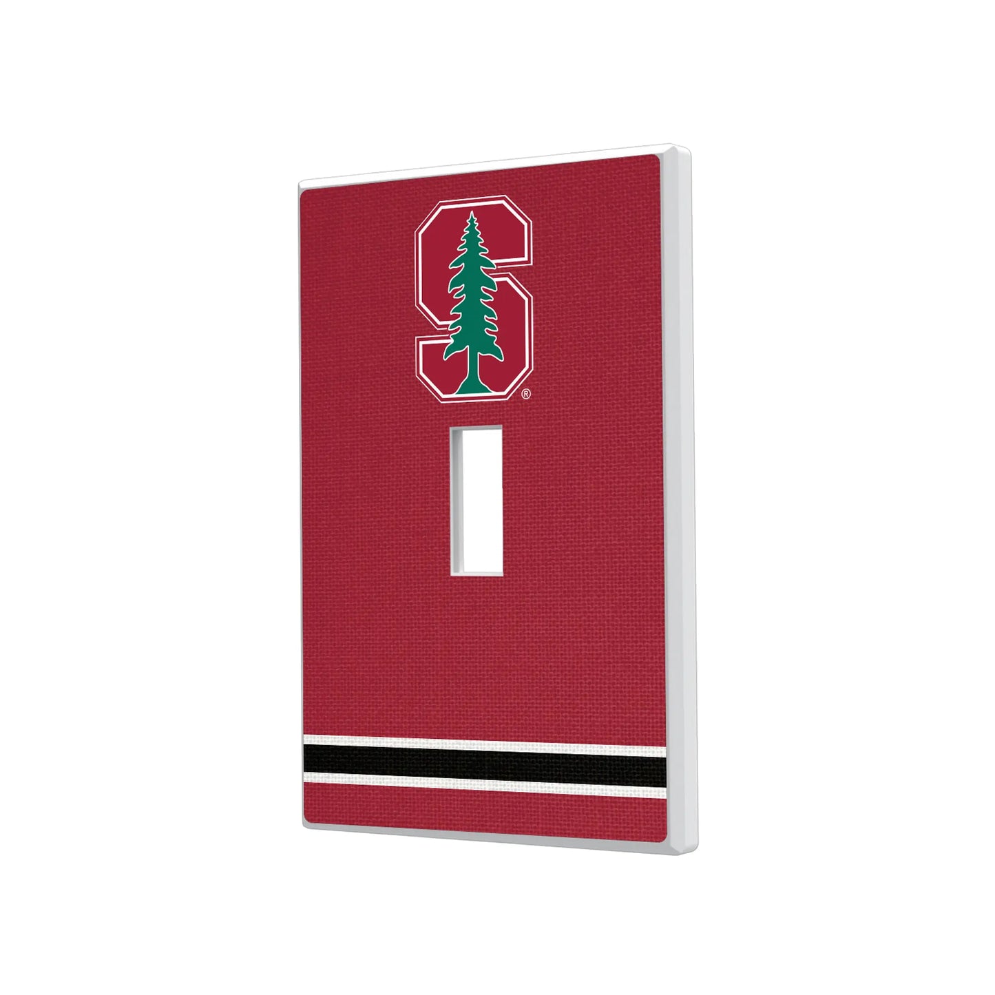 Stanford University Cardinal Stripe Hidden-Screw Light Switch Plate