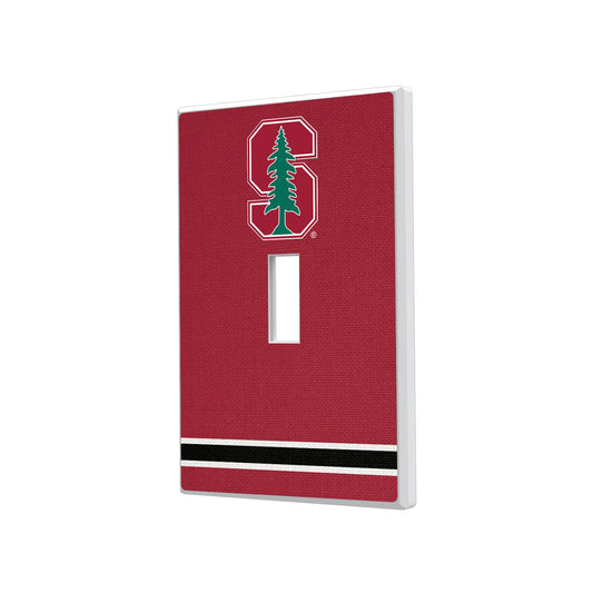 Stanford University Cardinal Stripe Hidden-Screw Light Switch Plate