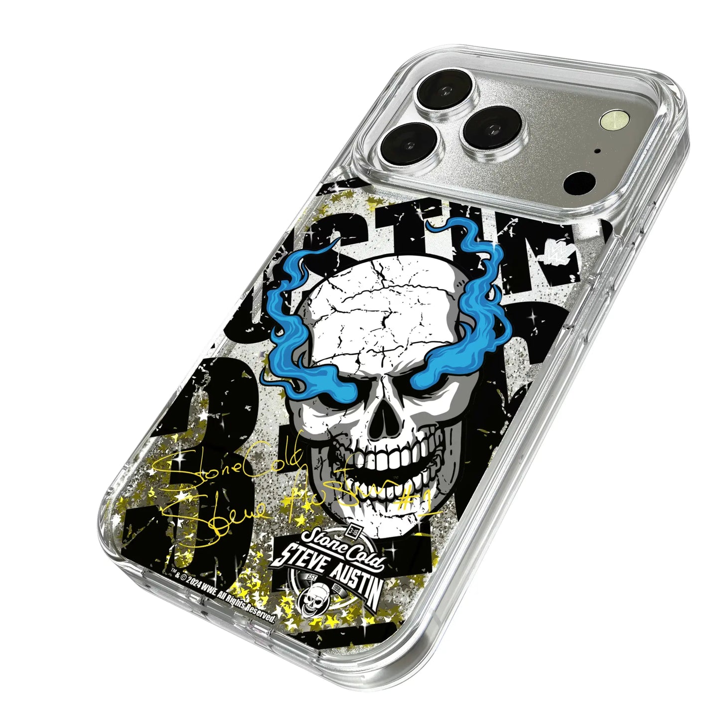 Stone Cold Steve Austin Impact Glitter Phone Case for Apple iPhone