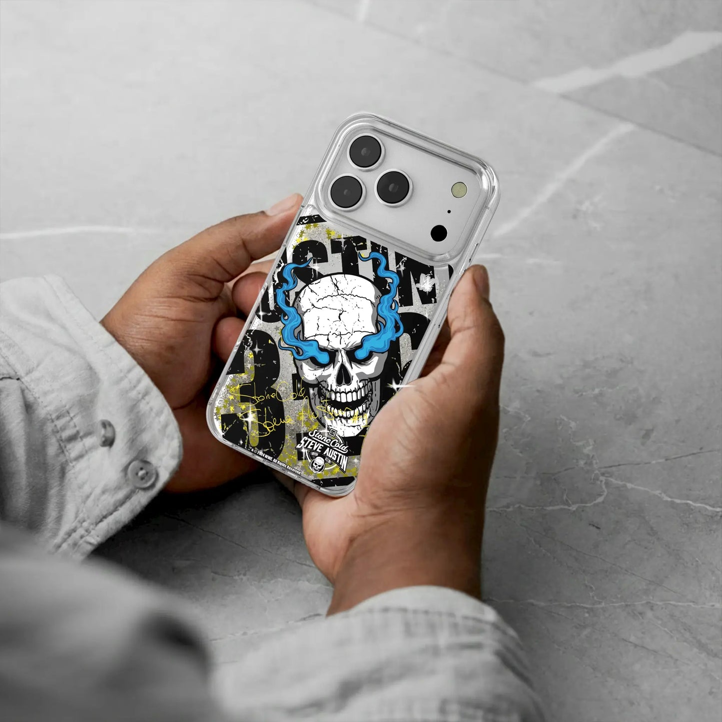 Stone Cold Steve Austin Impact Glitter Phone Case for Apple iPhone