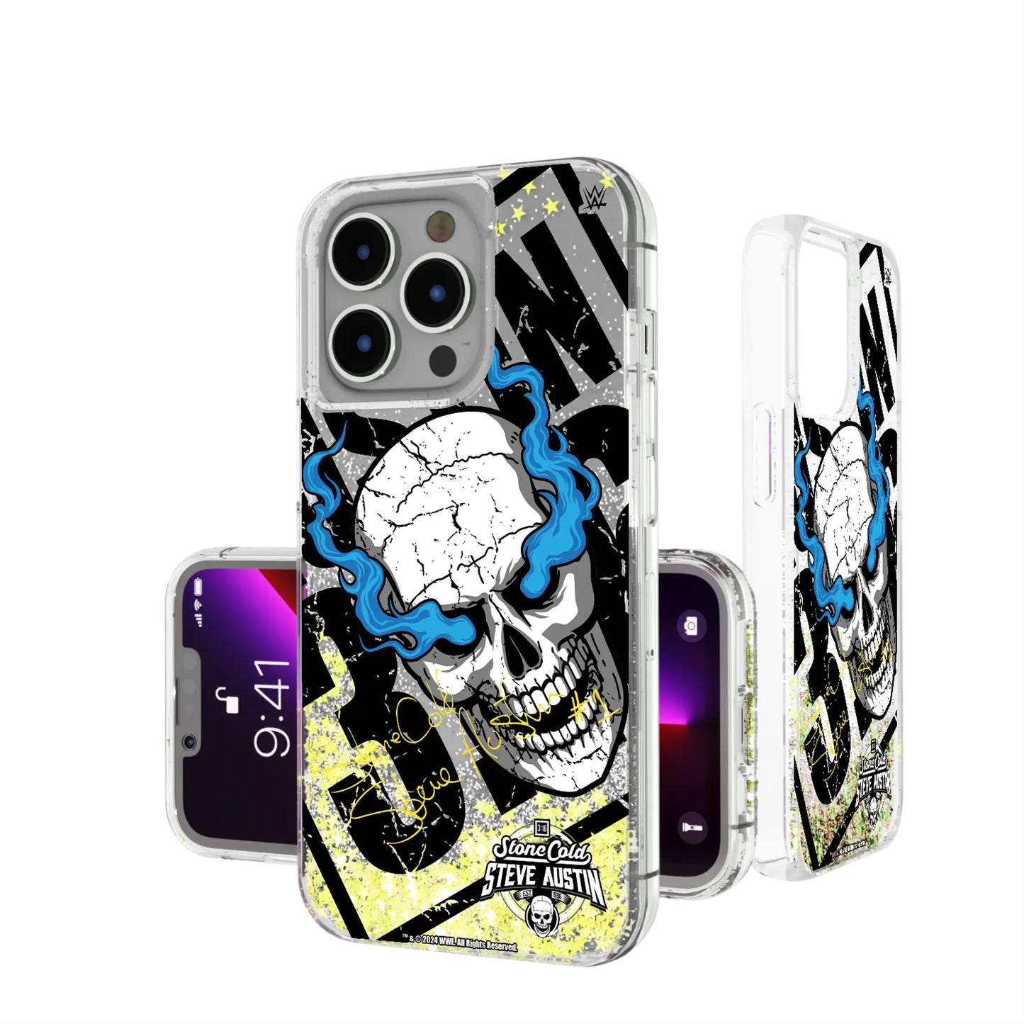 Stone Cold Steve Austin Impact Glitter Phone Case for Apple iPhone