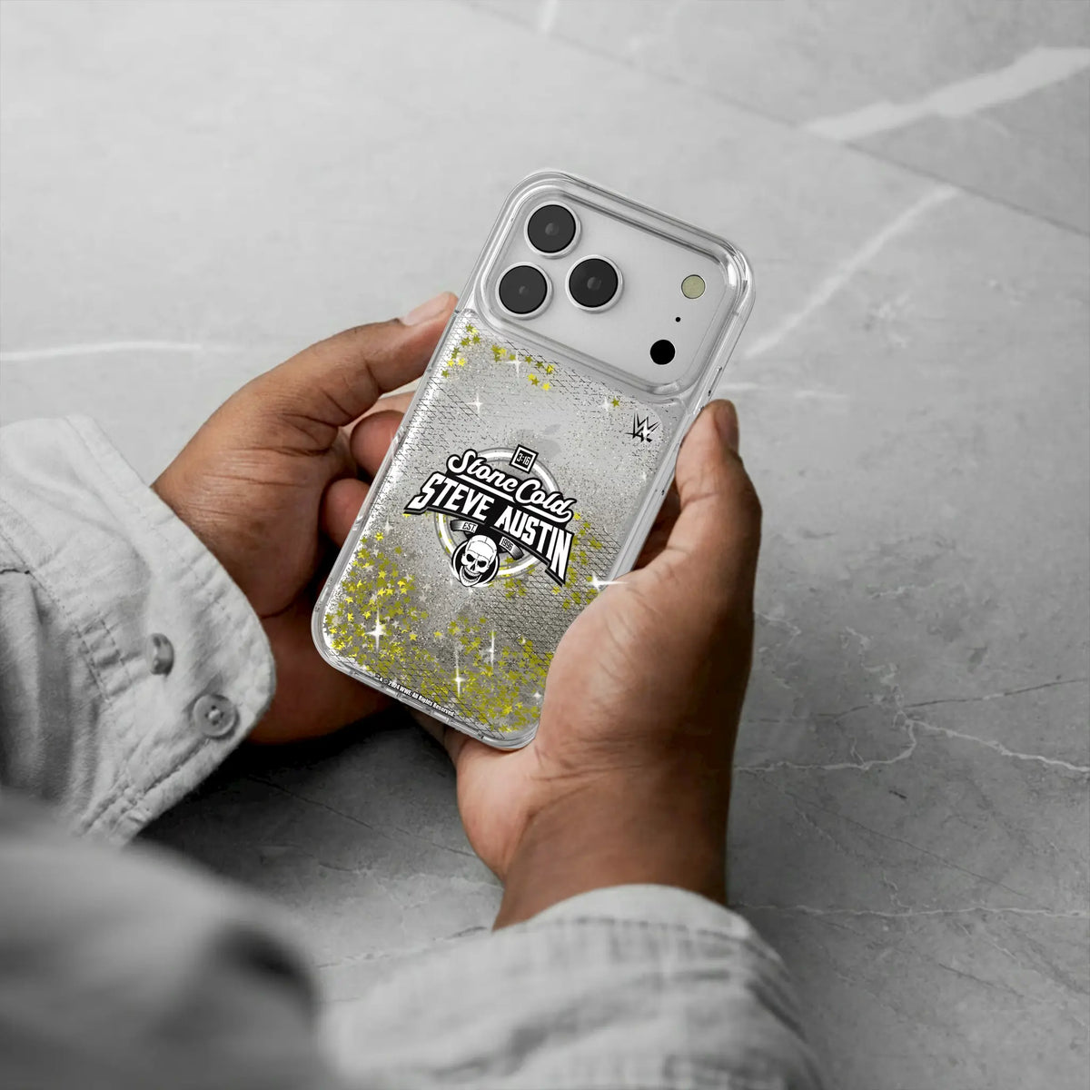 Stone Cold Steve Austin Steel Glitter Phone Case for Apple iPhone