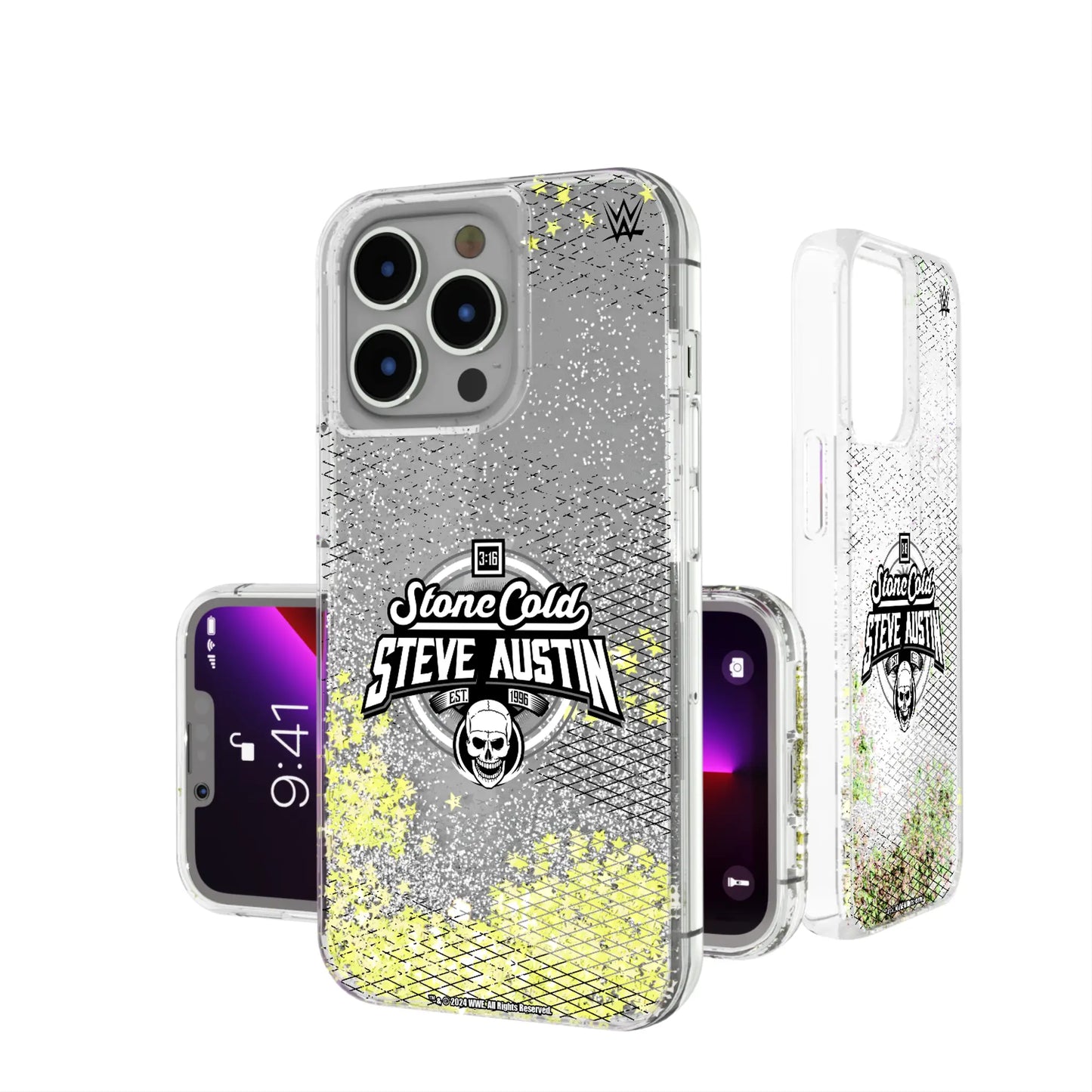Stone Cold Steve Austin Steel Glitter Phone Case for Apple iPhone