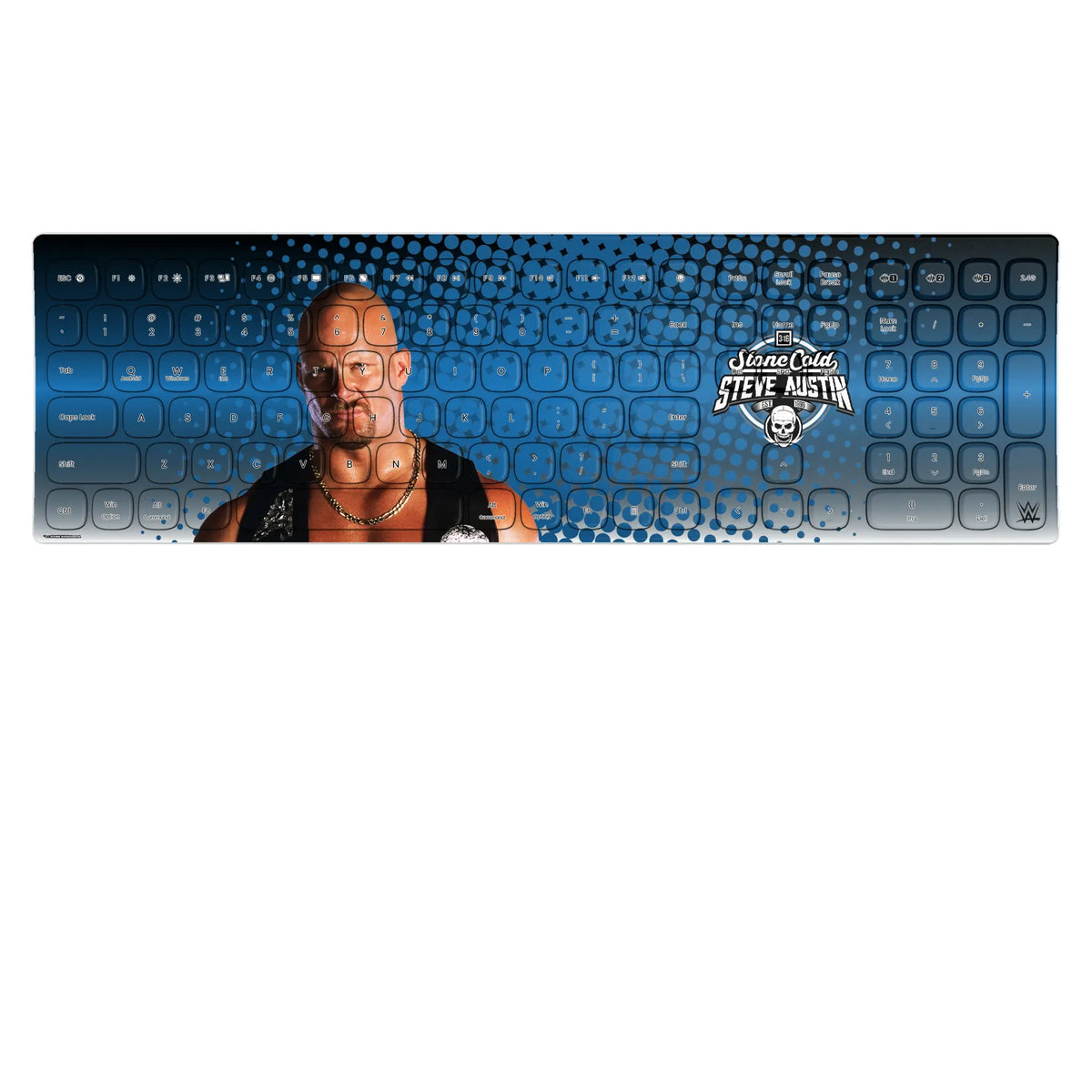 Stone Cold Steve Austin Superstar Curved Wireless Keyboard