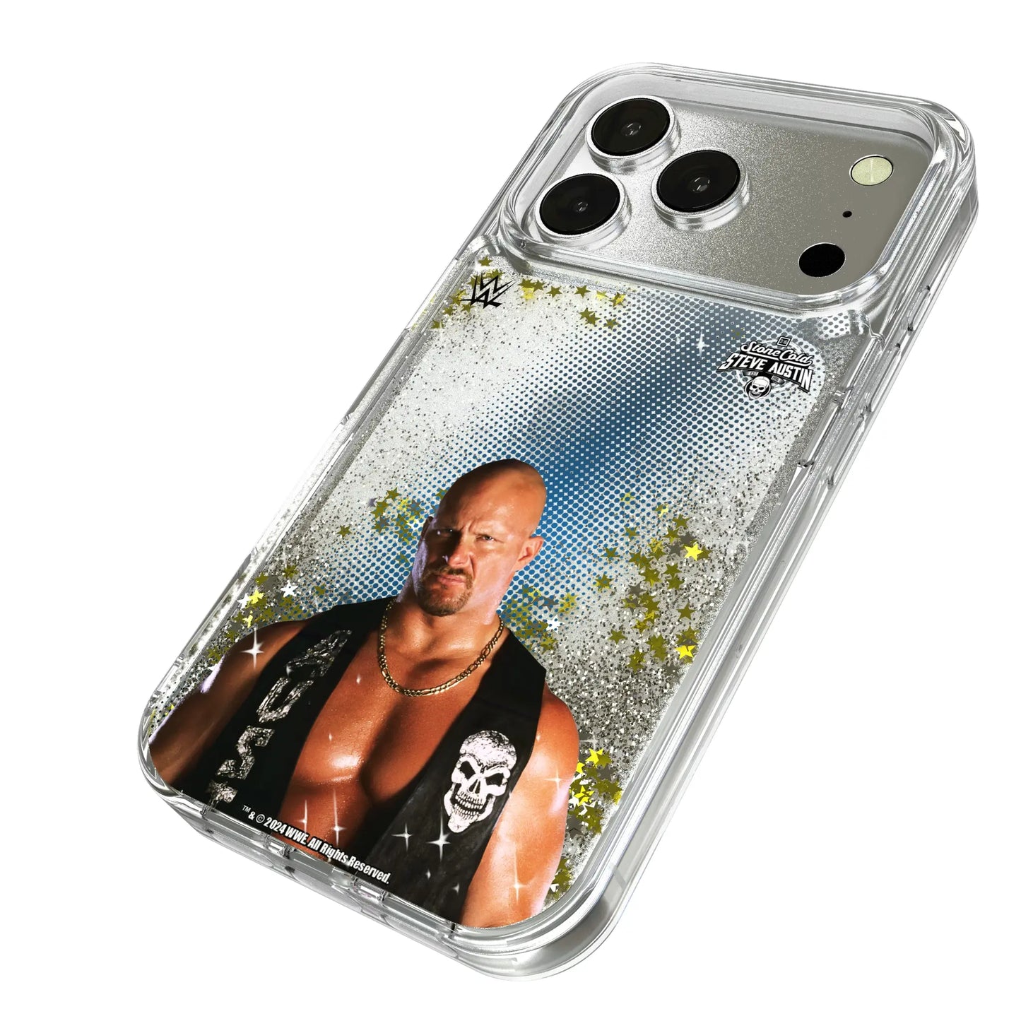 Stone Cold Steve Austin Superstar Glitter Phone Case for Apple iPhone