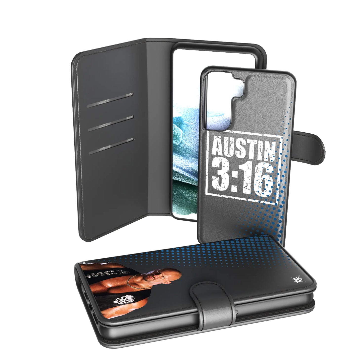 Stone Cold Steve Austin Superstar Wallet Phone Case for Apple iPhone