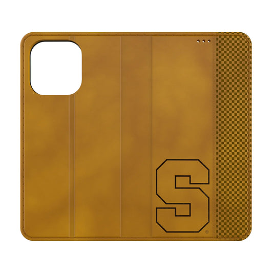 Syracuse University Orange Burn Folio Phone Case for Apple iPhone