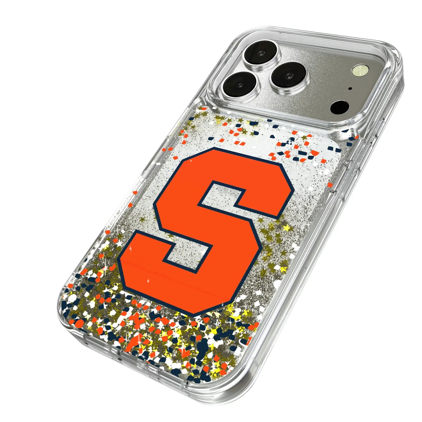Syracuse University Orange Confetti Glitter Phone Case for Apple iPhone