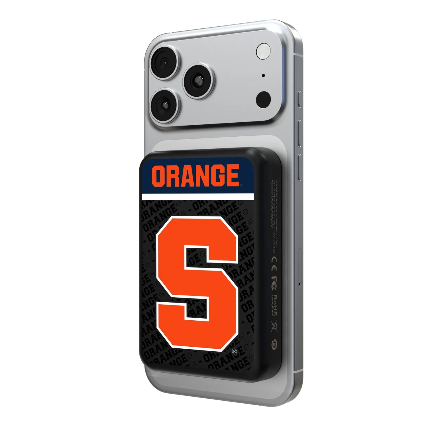 Syracuse University Orange Endzone Plus Wireless Mag Power Bank