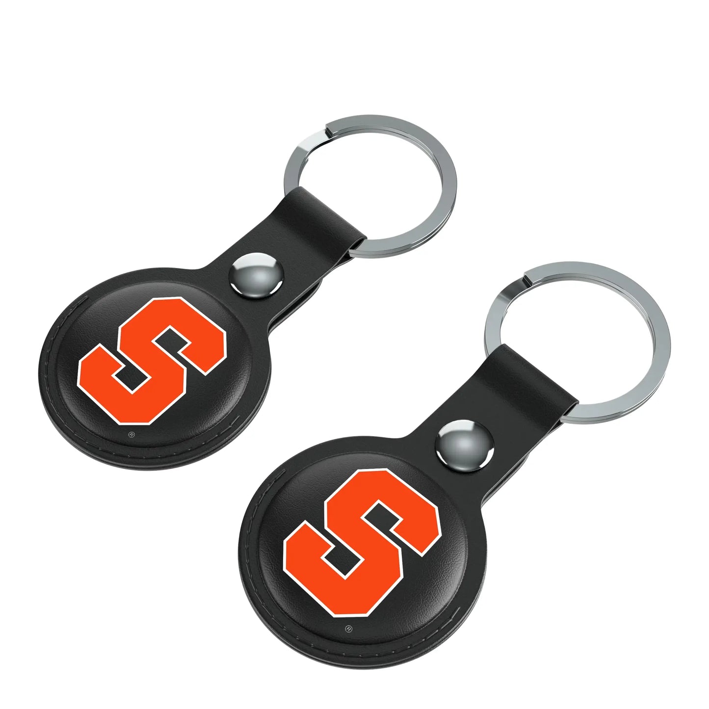 Syracuse University Orange Insignia Black Airtag Holder 2-Pack