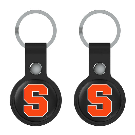 Syracuse University Orange Insignia Black Airtag Holder 2-Pack