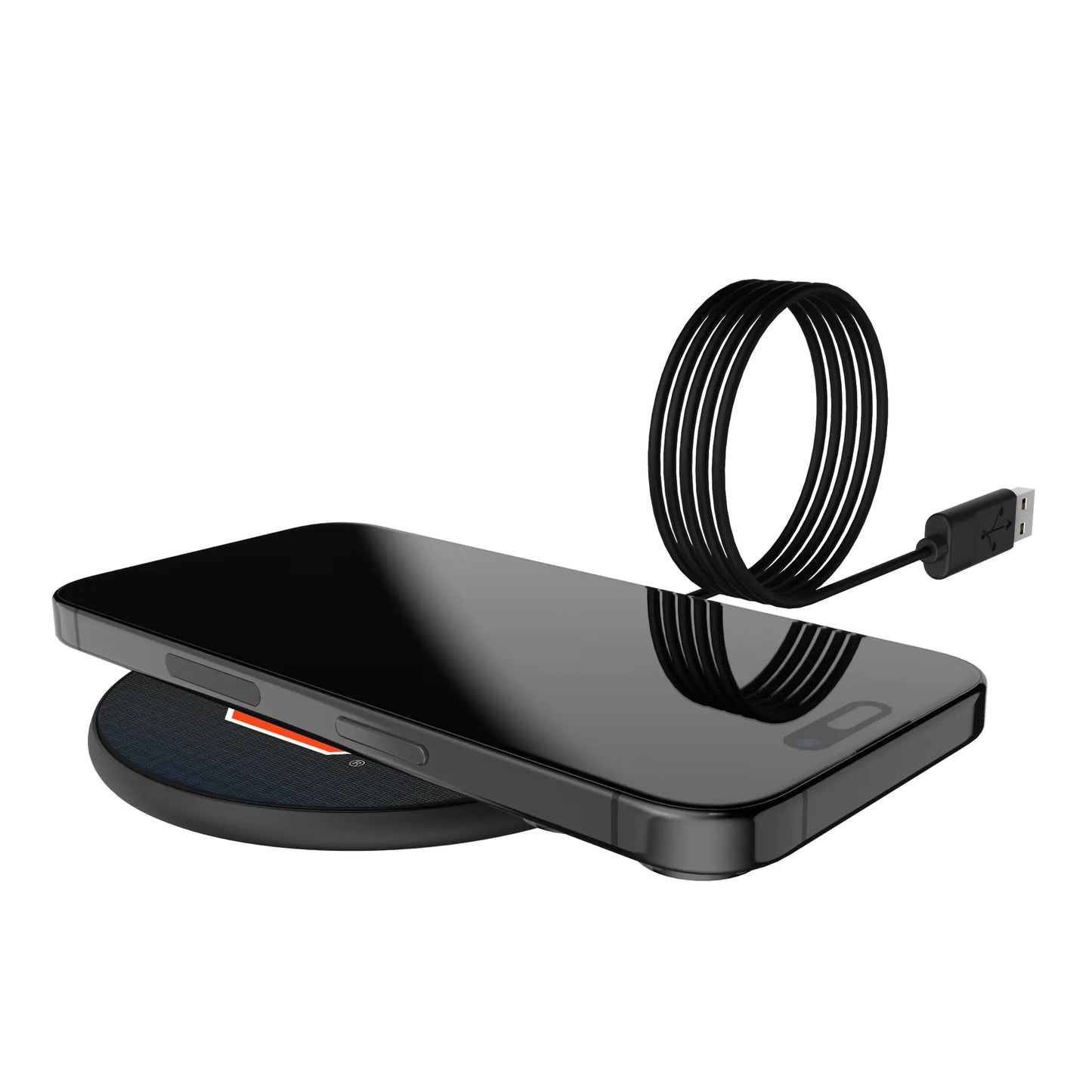 Syracuse University Orange Linen 15-Watt Wireless Charger