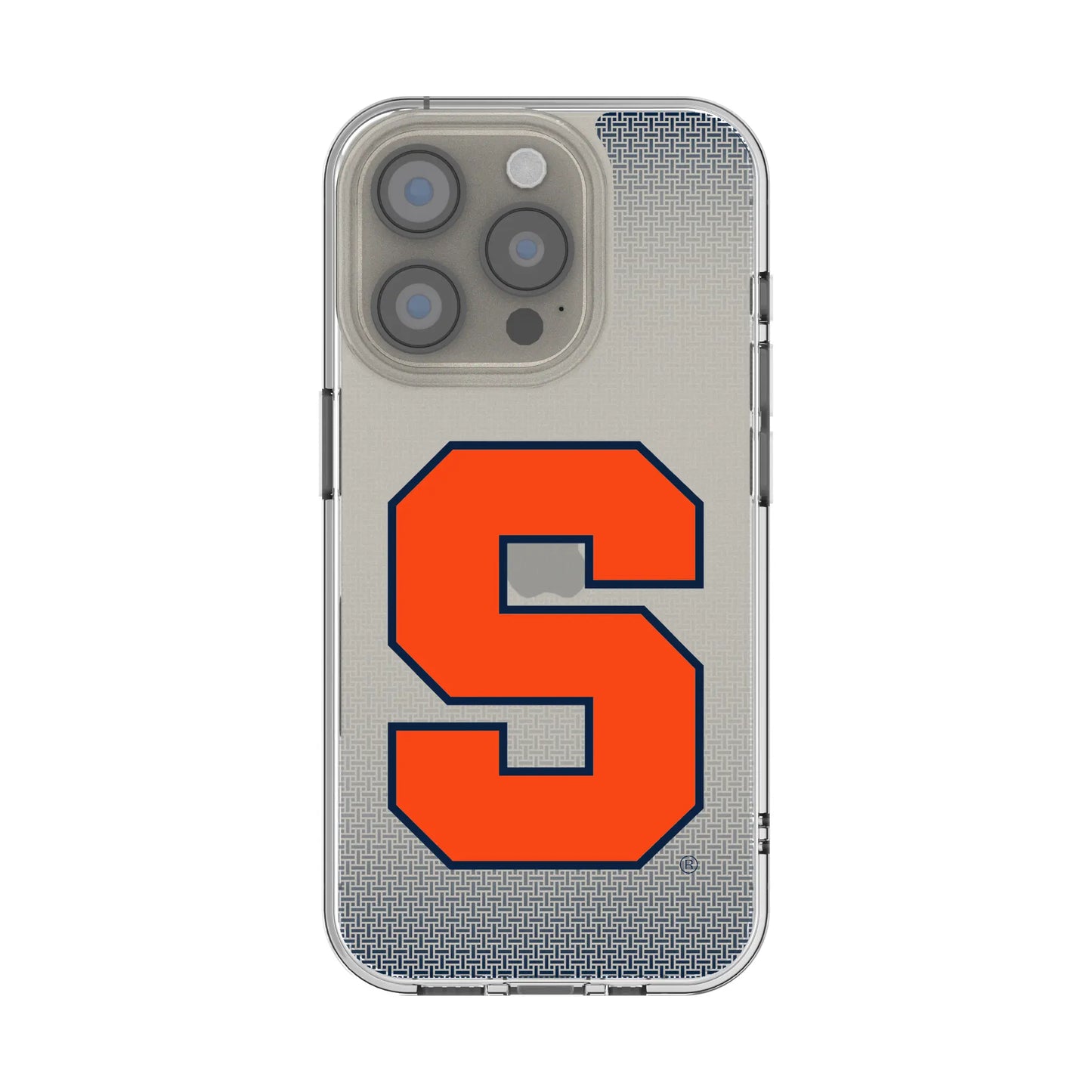 Syracuse University Orange Linen Clear Phone Case for Apple iPhone