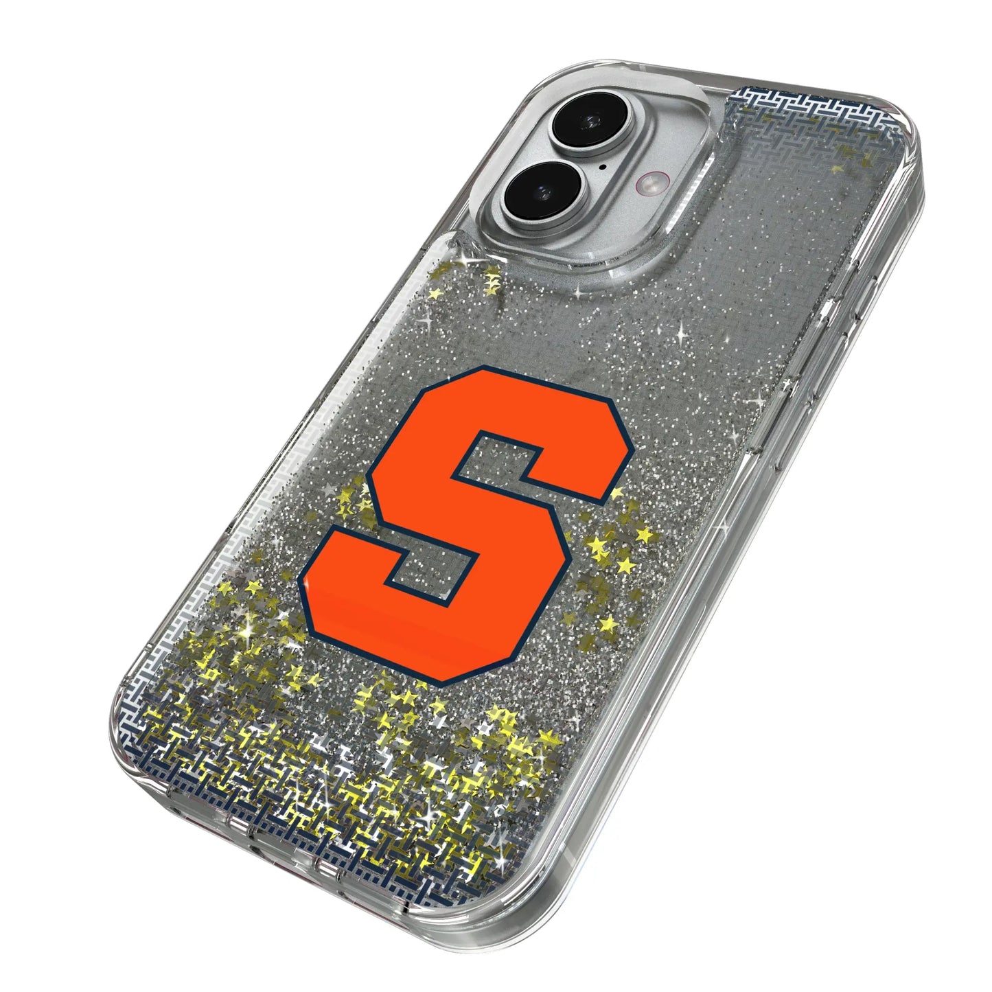 Syracuse University Orange Linen Glitter Phone Case for Apple iPhone