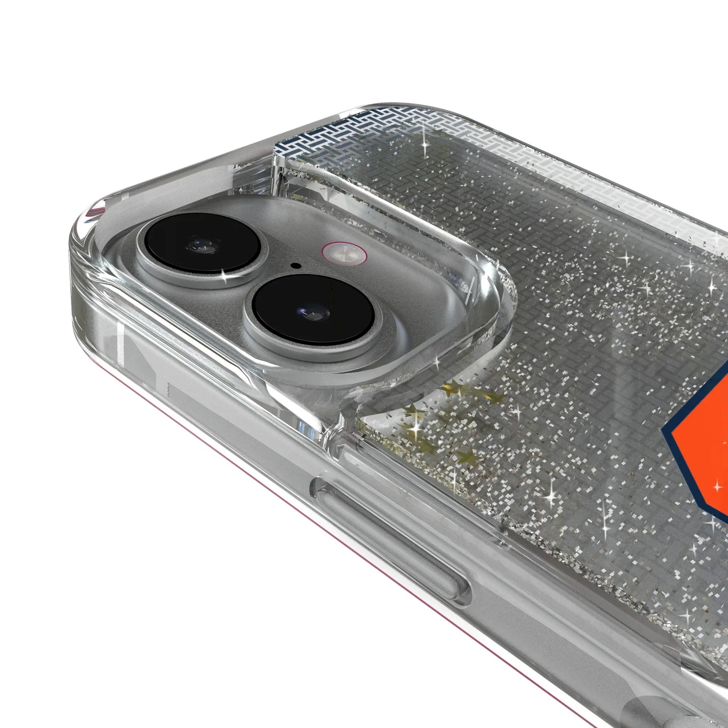 Syracuse University Orange Linen Glitter Phone Case for Apple iPhone