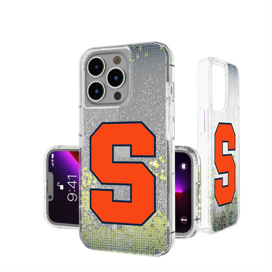 Syracuse University Orange Linen Glitter Phone Case for Apple iPhone