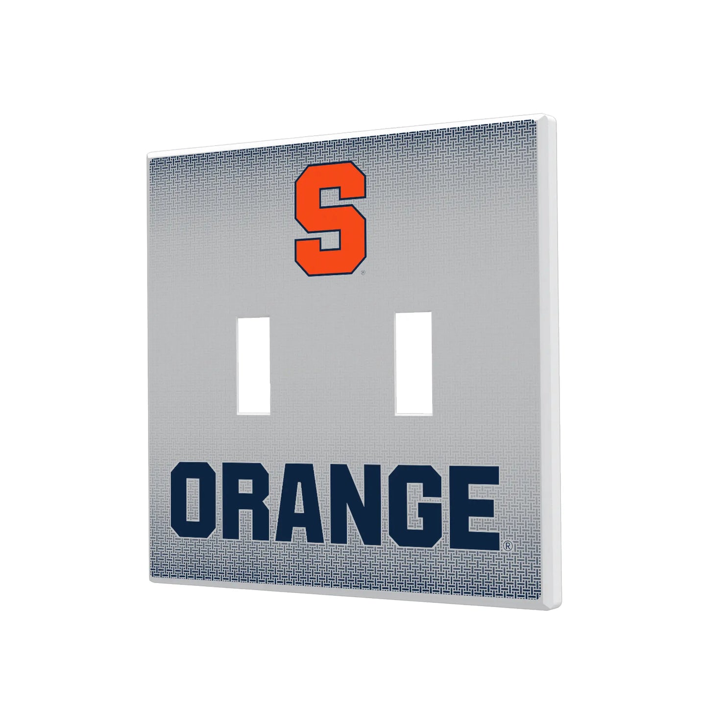 Syracuse University Orange Linen Hidden-Screw Light Switch Plate
