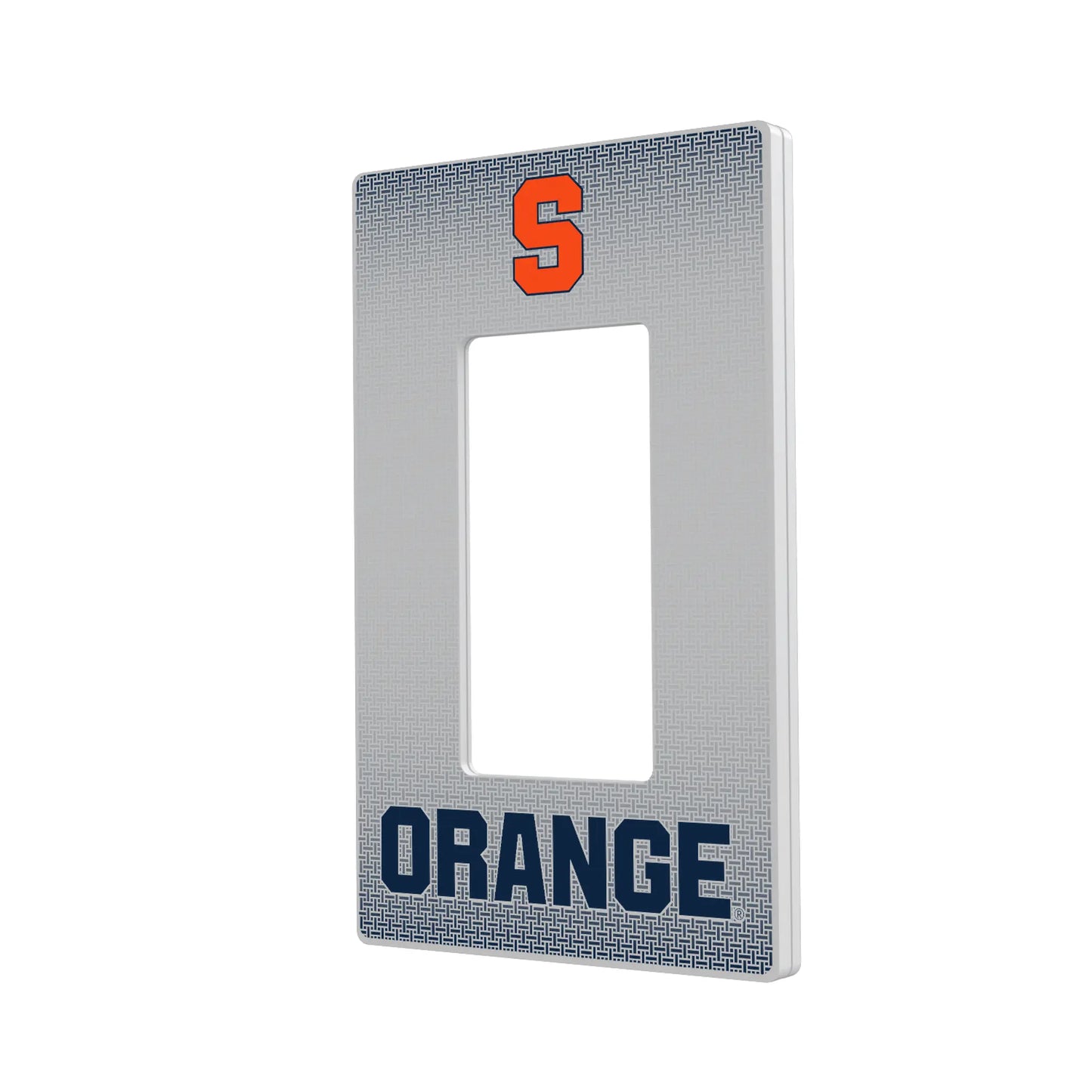 Syracuse University Orange Linen Hidden-Screw Light Switch Plate
