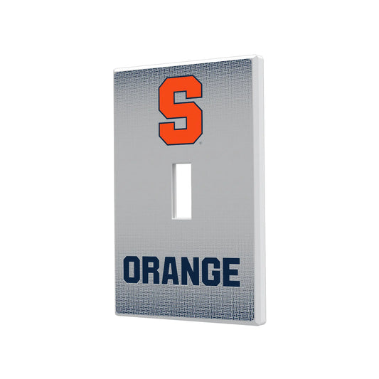Syracuse University Orange Linen Hidden-Screw Light Switch Plate