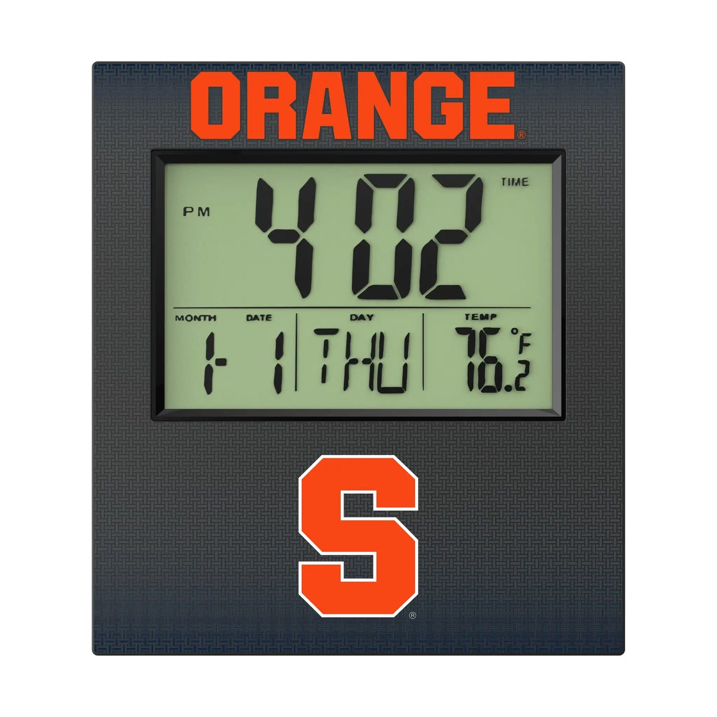 Syracuse University Orange Linen Wall Clock