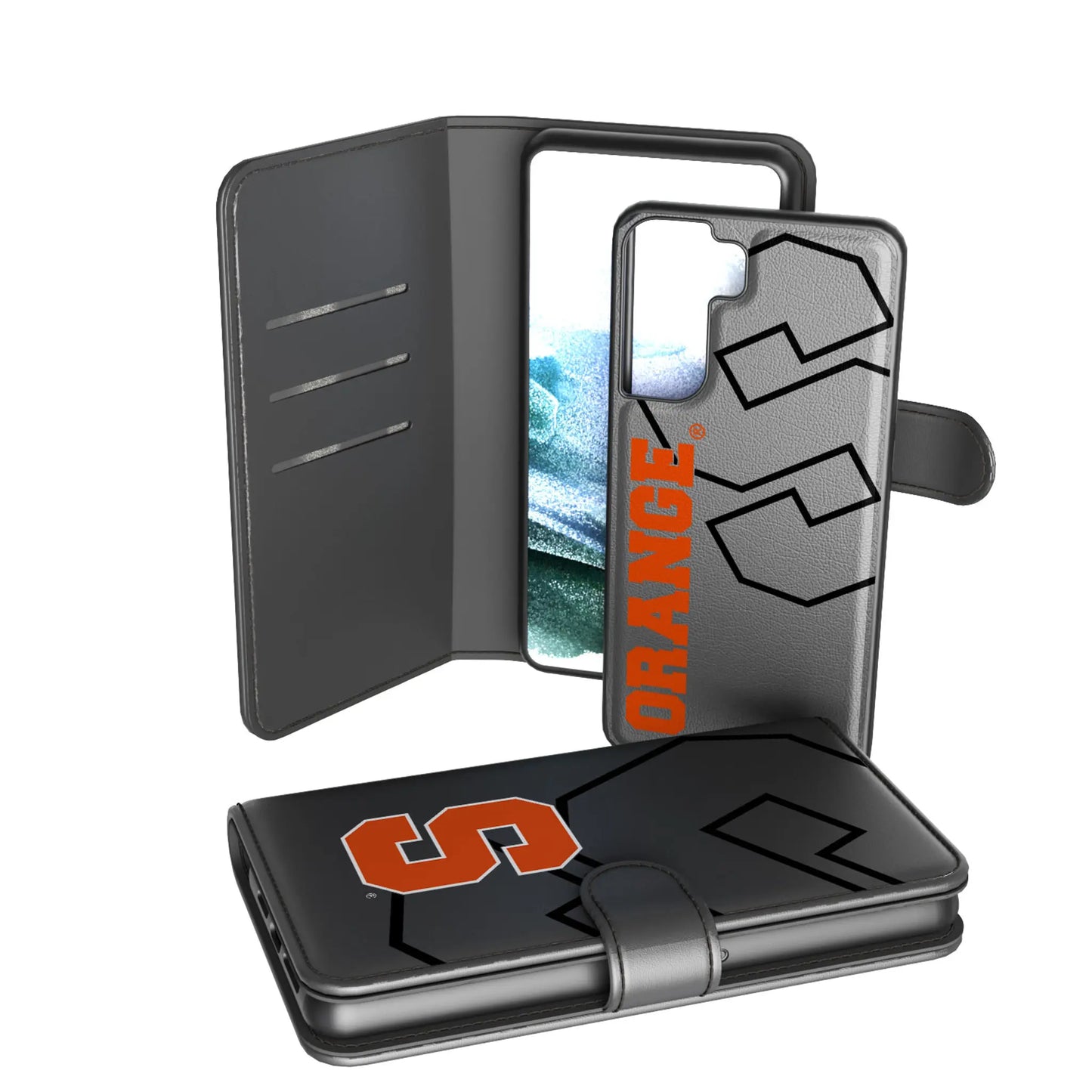 Syracuse University Orange Monocolor Tilt Wallet Phone Case for Apple iPhone