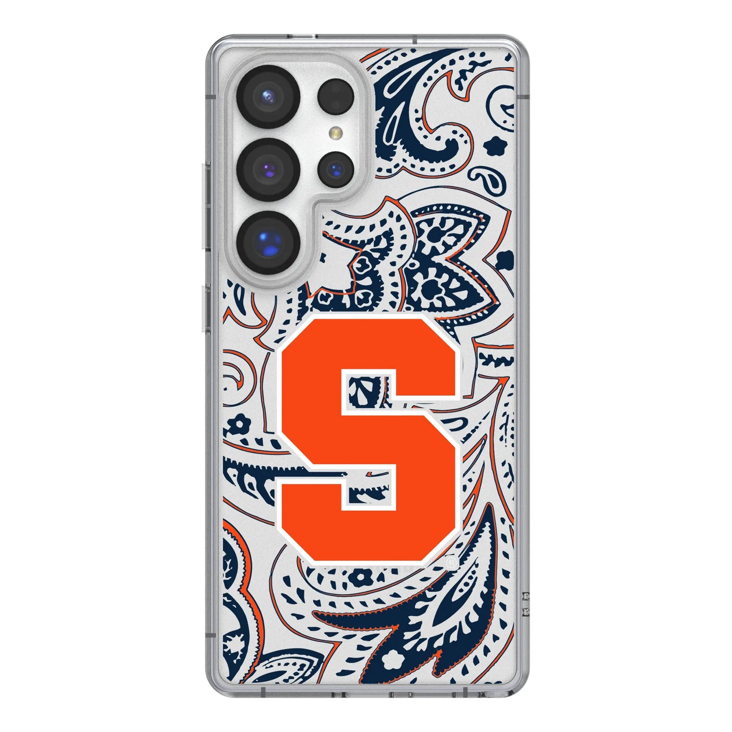 Syracuse University Orange Paisley Clear Phone Case for Samsung Galaxy