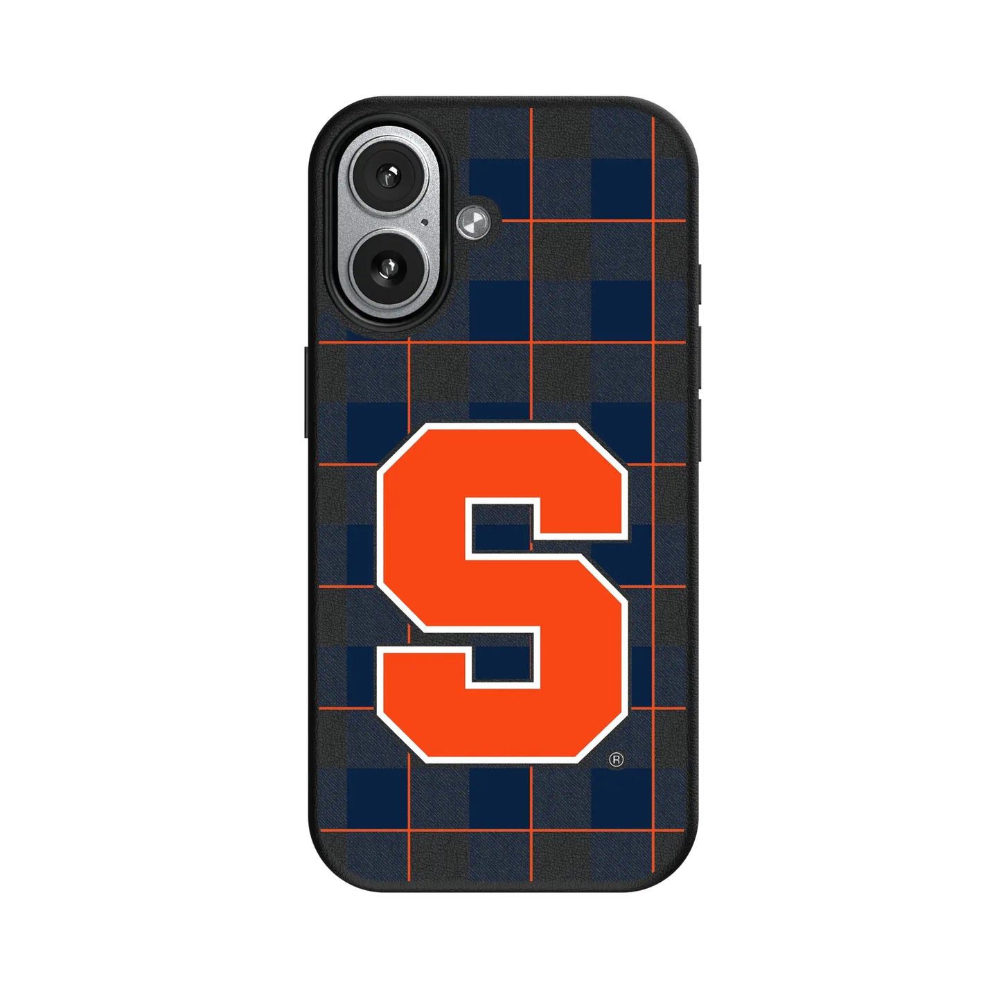 Syracuse University Orange Plaid MagSafe Compatible Phone Case for Apple iPhone