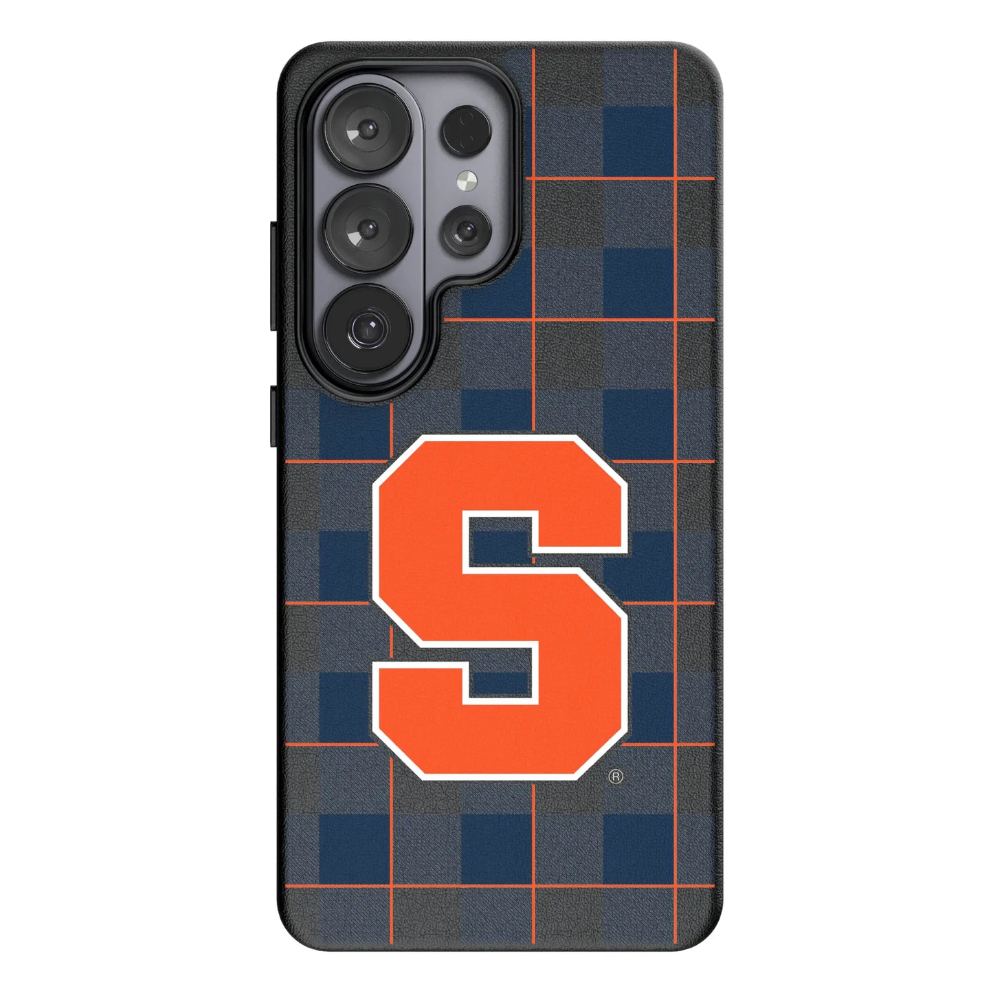 Syracuse University Orange Plaid MagSafe Compatible Phone Case for Samsung Galaxy