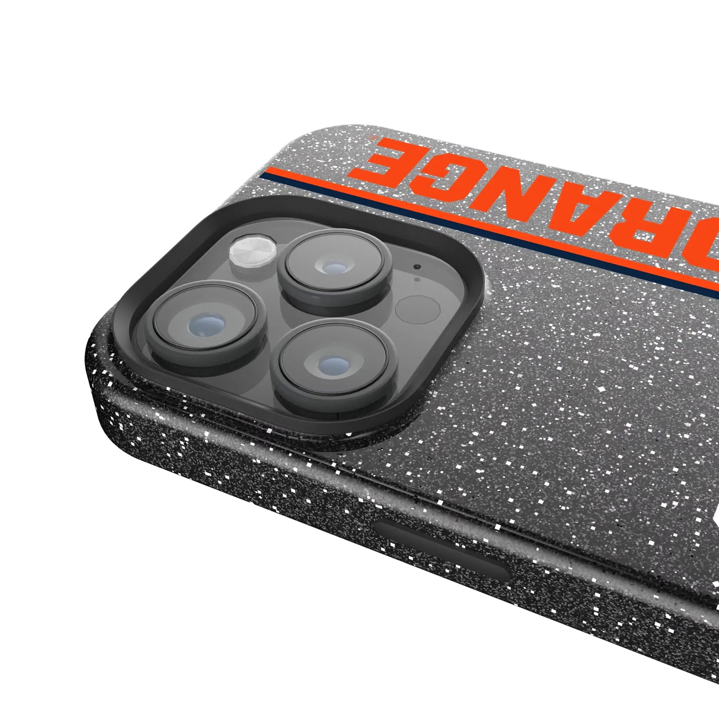 Syracuse University Orange Sidebar Black Bling Phone Case for Apple iPhone