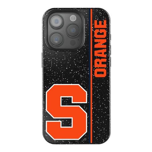 Syracuse University Orange Sidebar Black Bling Phone Case for Apple iPhone