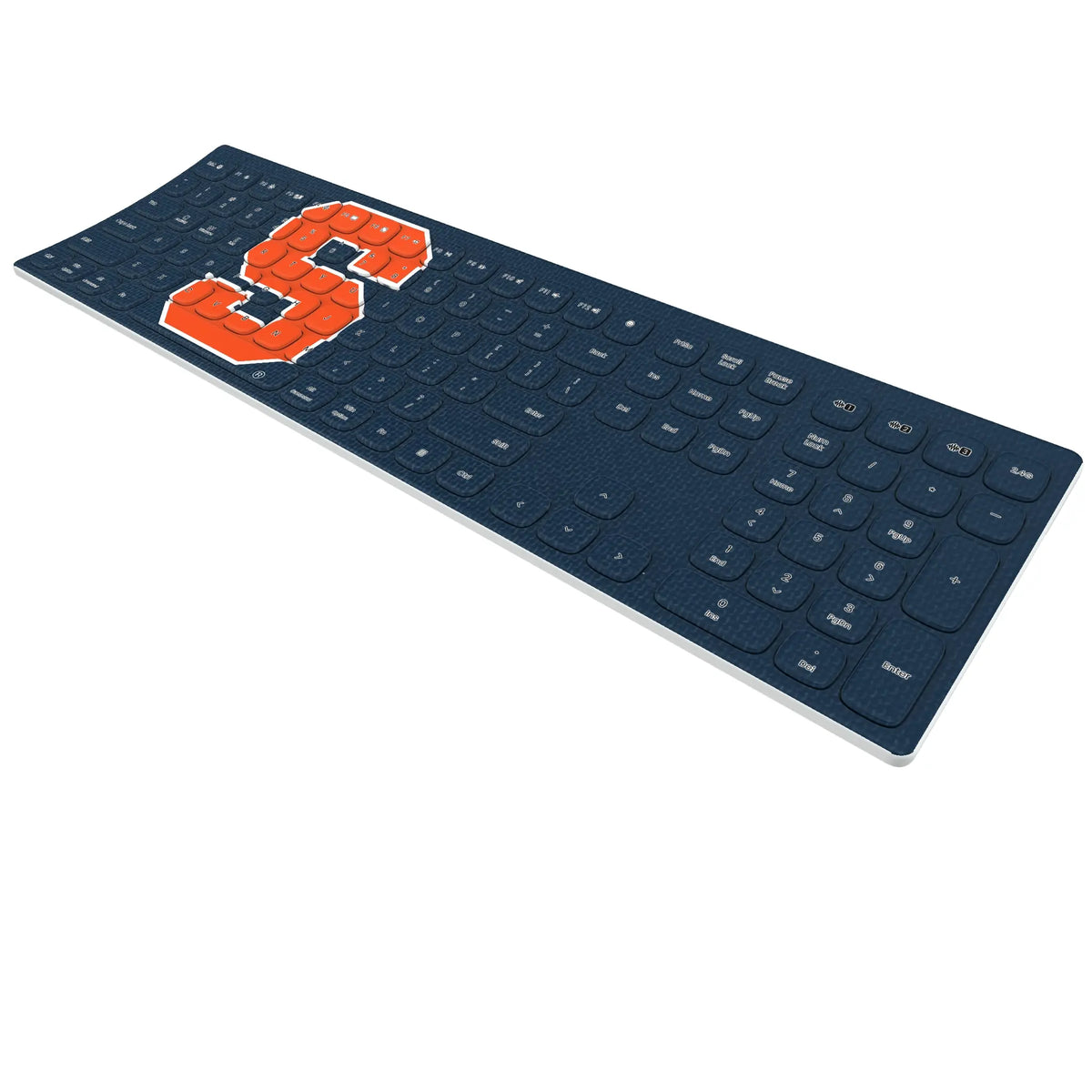 Syracuse University Orange Solid Curved Wireless Keyboard