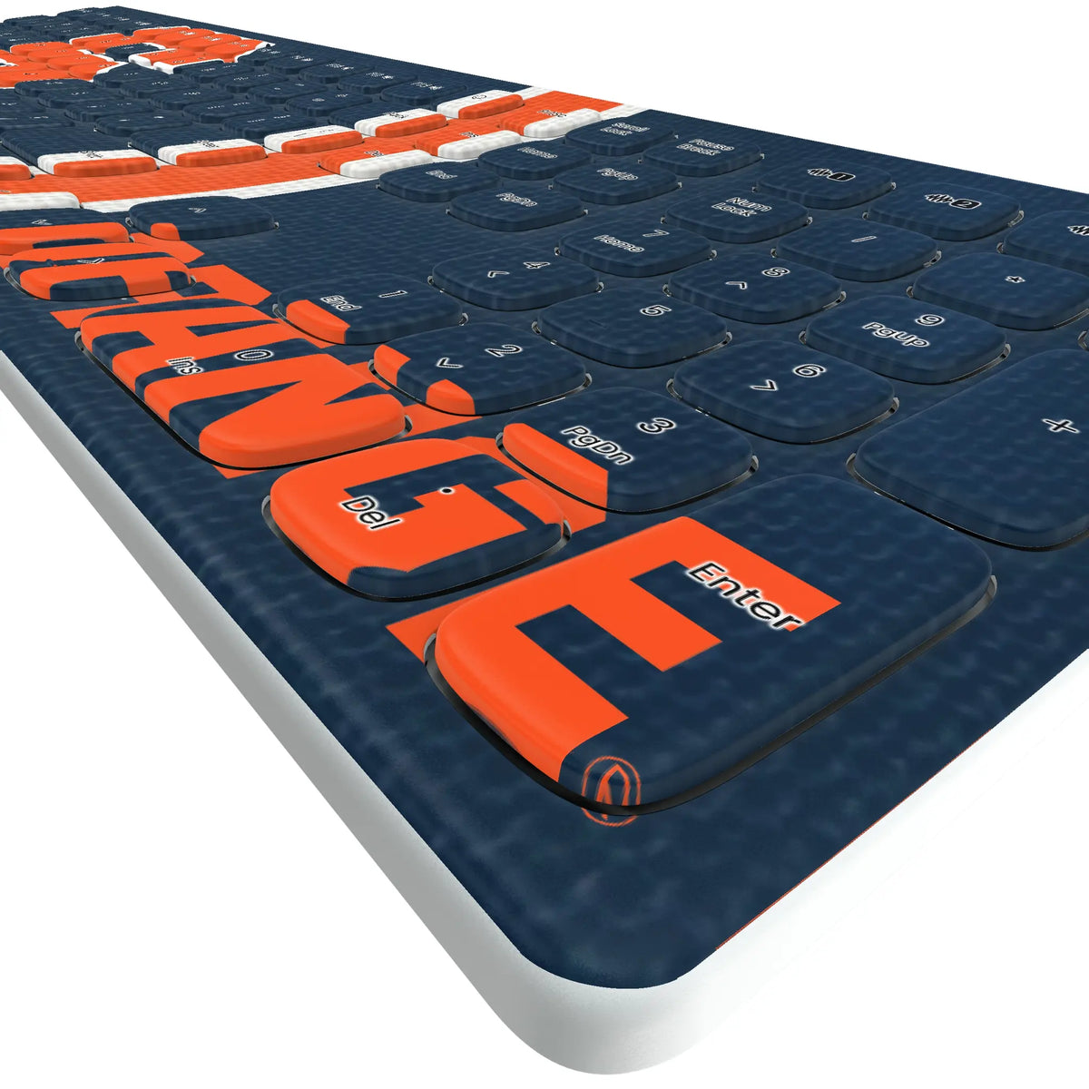 Syracuse University Orange Stripe Curved Wireless Keyboard