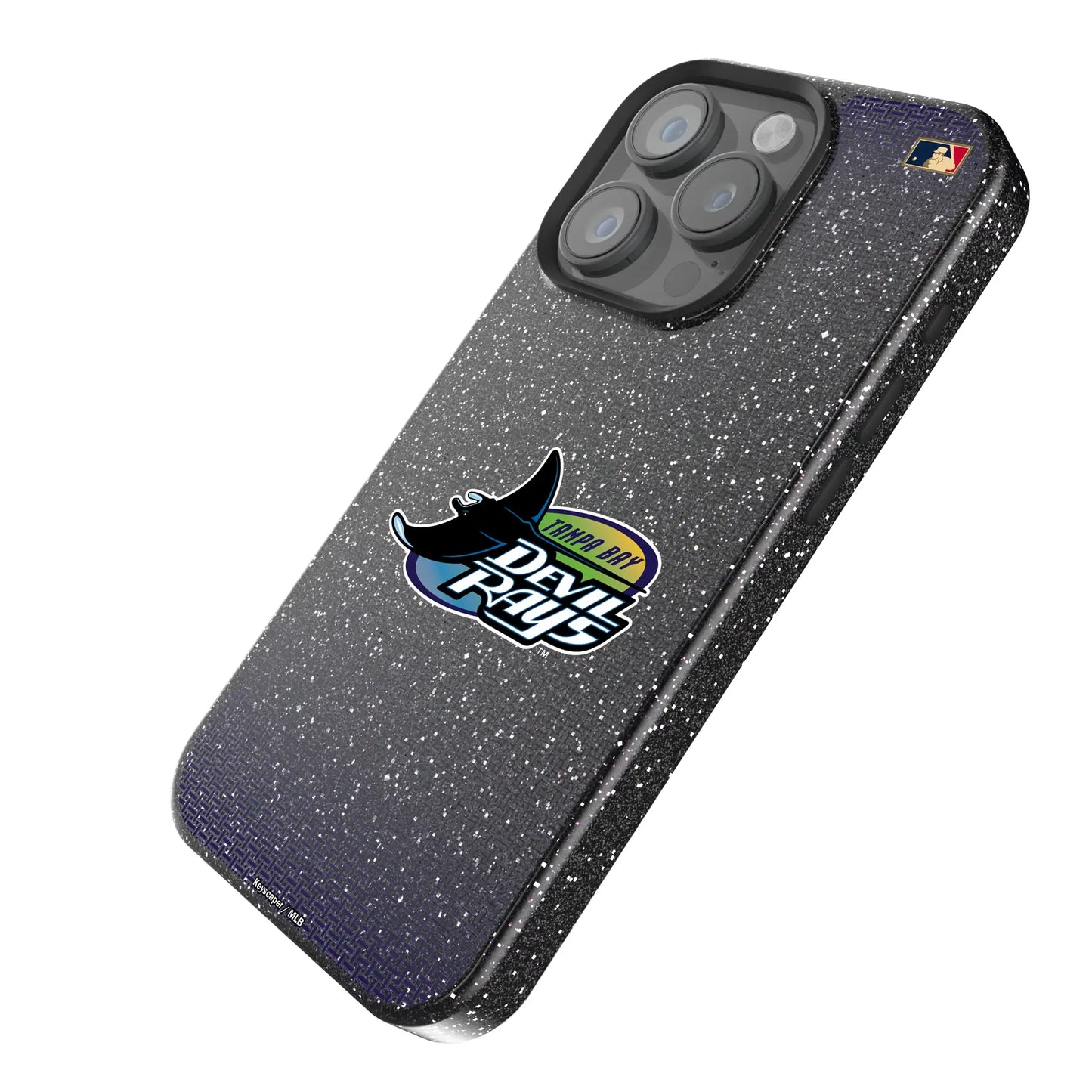 Tampa Bay 1998-2000 - Cooperstown Collection Linen Black Bling Phone Case for Apple iPhone